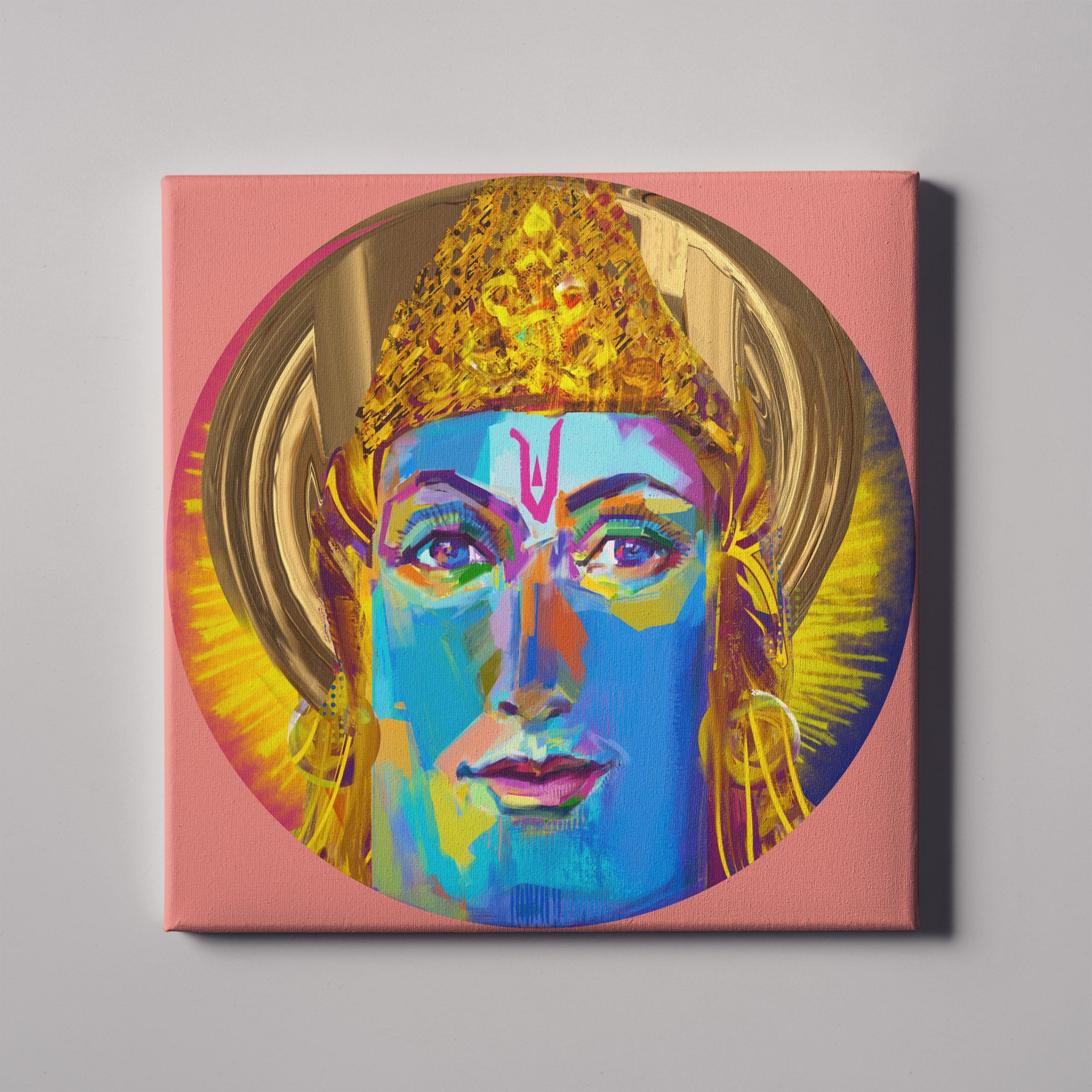 Shimmering with gold, Sun god Surya