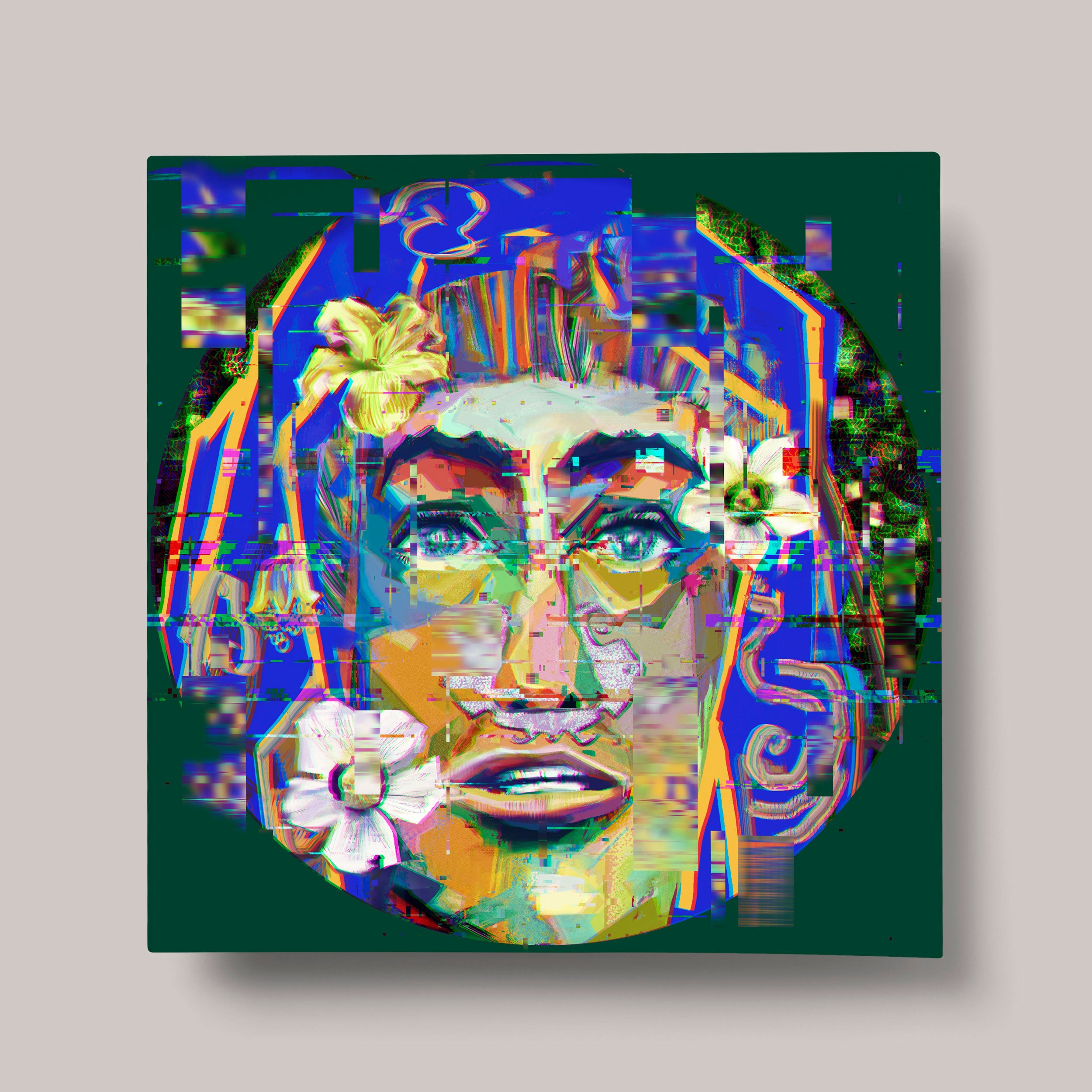 The glitch is prying where the tall flowers grow